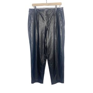 A New Day faux leather pants pleated size 12